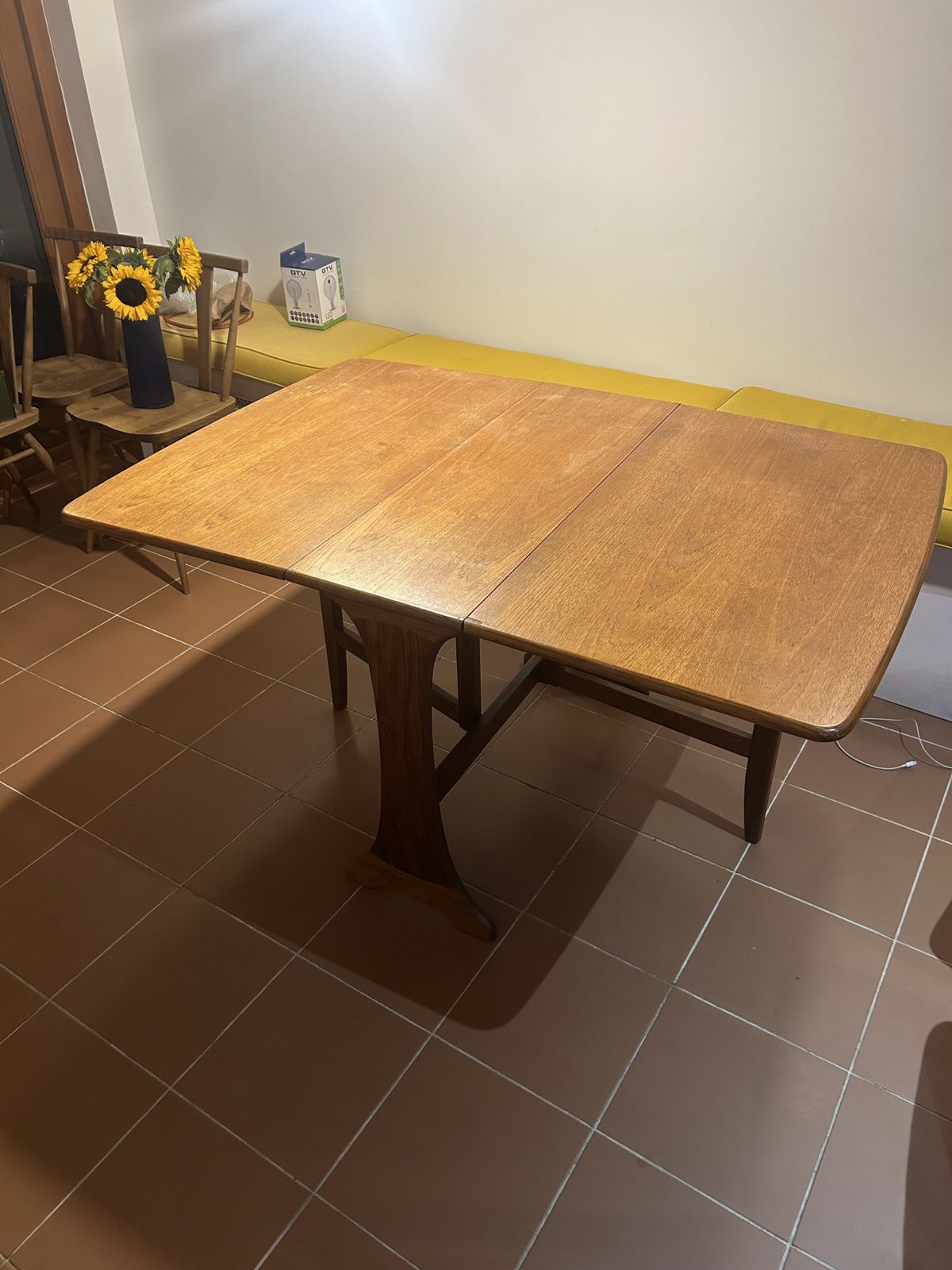 G Plan Fresco Teak Drop Leaf Dining Table And 4 Fresco Chairs photo Furniture