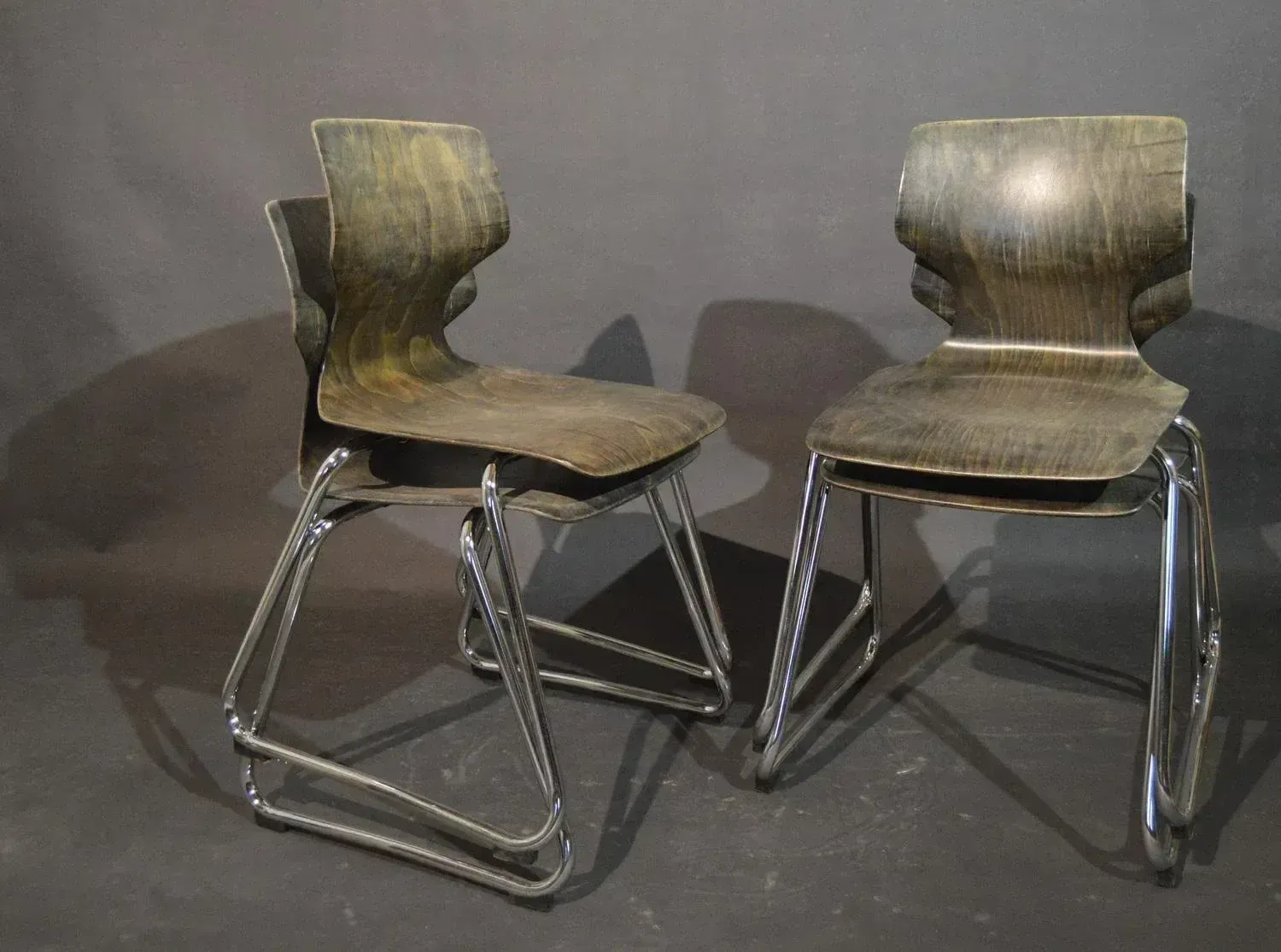 1064.9 Dining Chairs By Elmar Flötotto For Pagholz Flötotto, 1970s, Set Of 4 photo