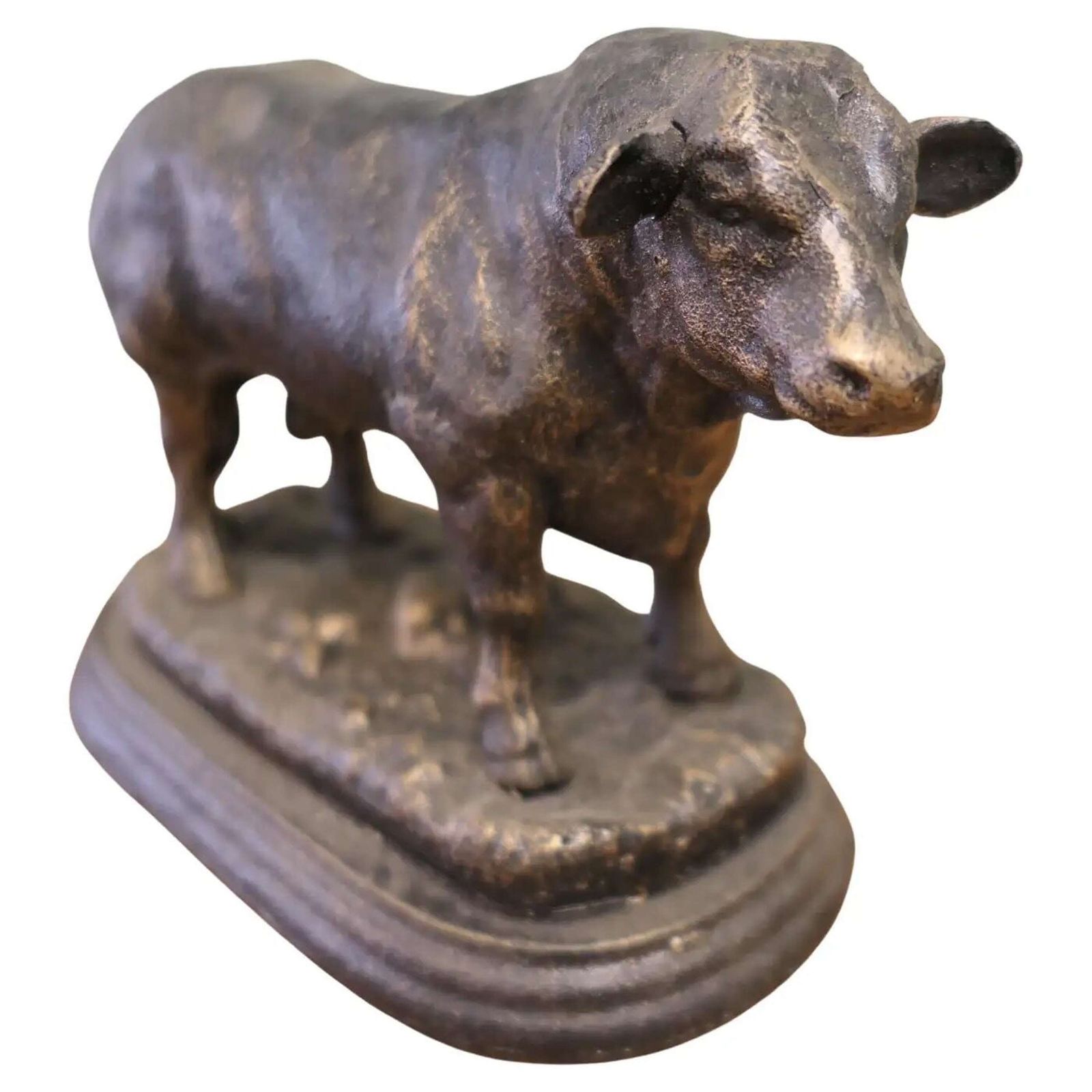Ron Bull Desk Ornament With Bronze Finish Patina