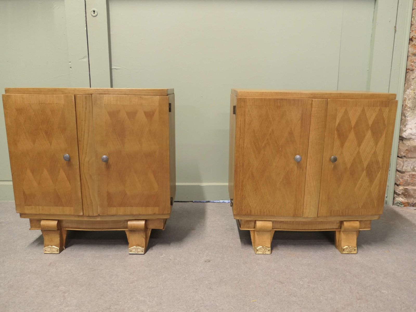 A Pair Of French Art Deco Bedside Cabinets photo furniture
