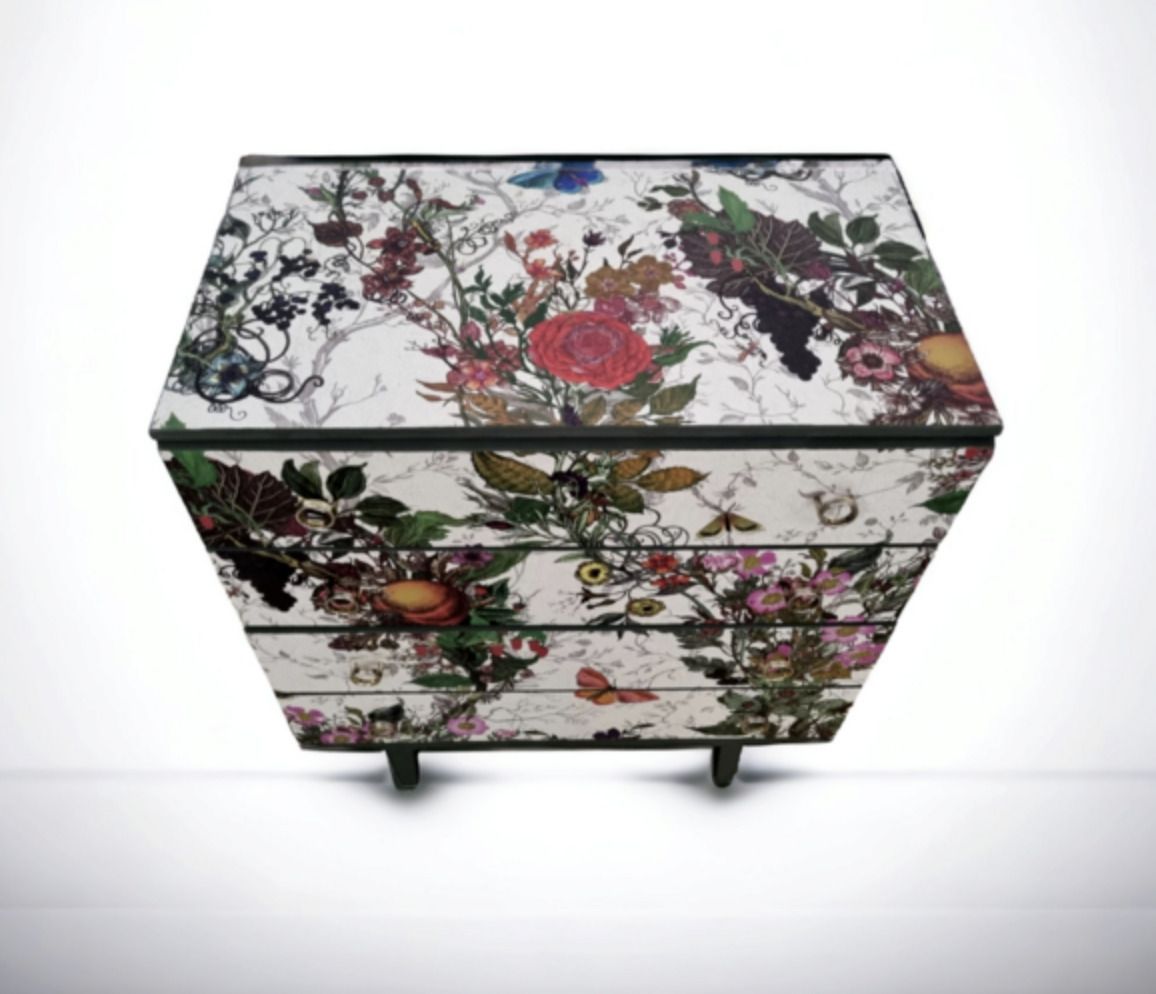 photo for sale Mid Century Chest Of Drawers With Timorous Beasties Bloomsbury Garden