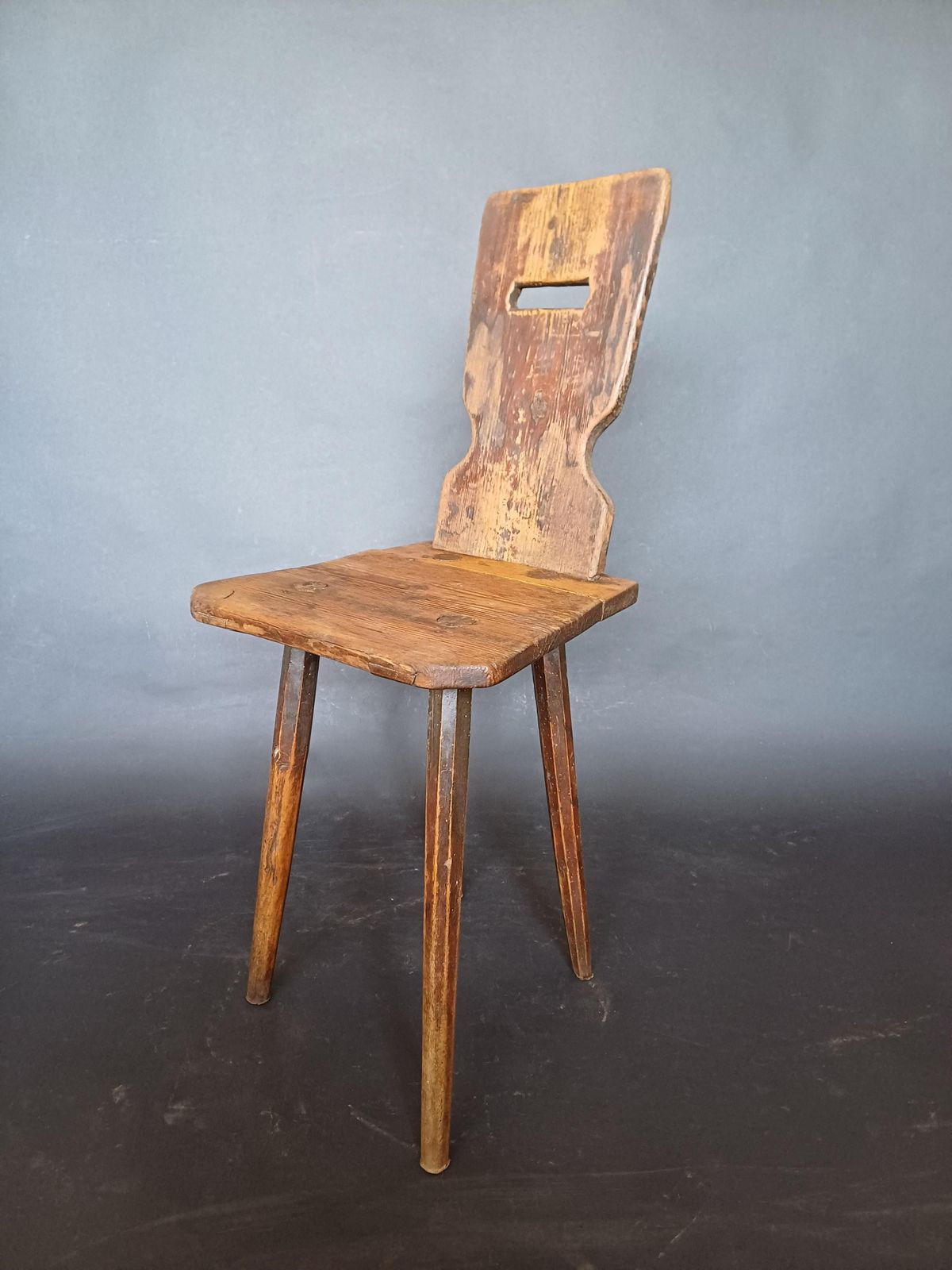 Mid 19th Century Slovenian Alps Farm Chair photo Furniture