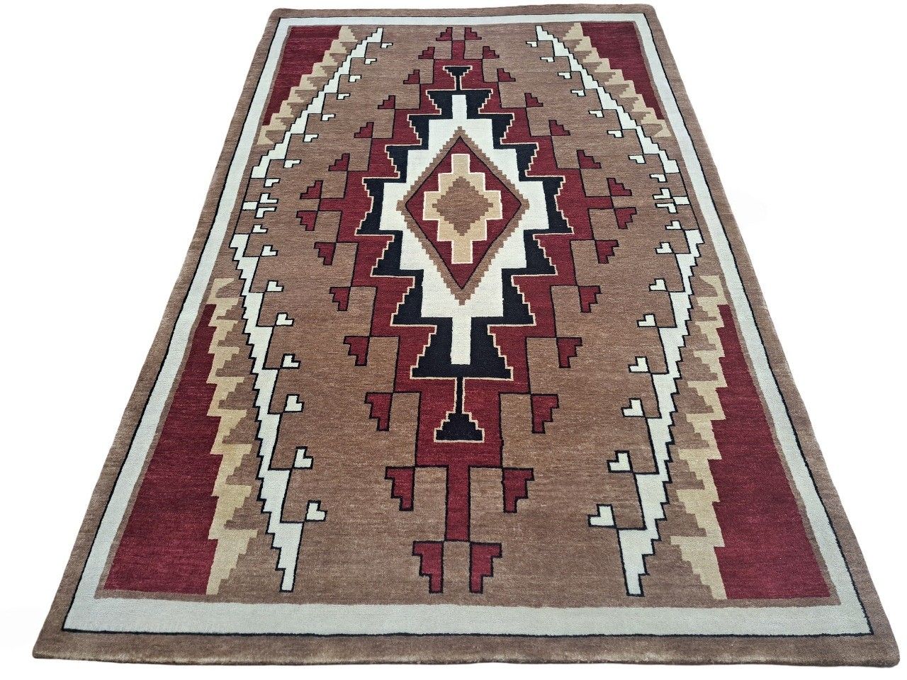 5.6x8 Ft New Handmade Rug. All Wool. Modern Living Room Carpet. Custom Options A