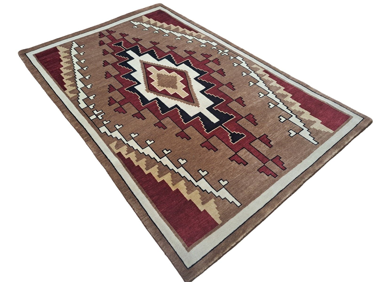 5.6x8 Ft New Handmade Rug. All Wool. Modern Living Room Carpet. Custom Options A photo furniture