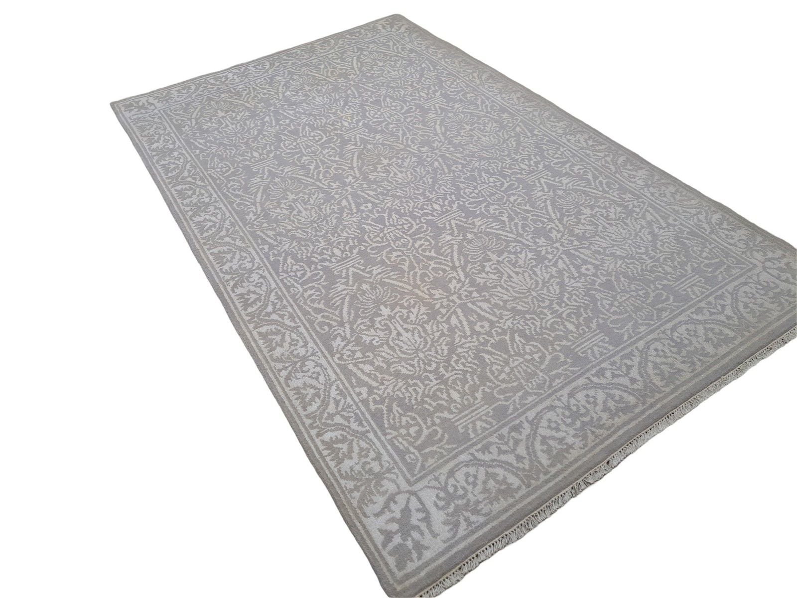 5.6x8 Ft New Hand Knotted Silk Rug. Living Room Carpet. Custom Size Available photo furniture