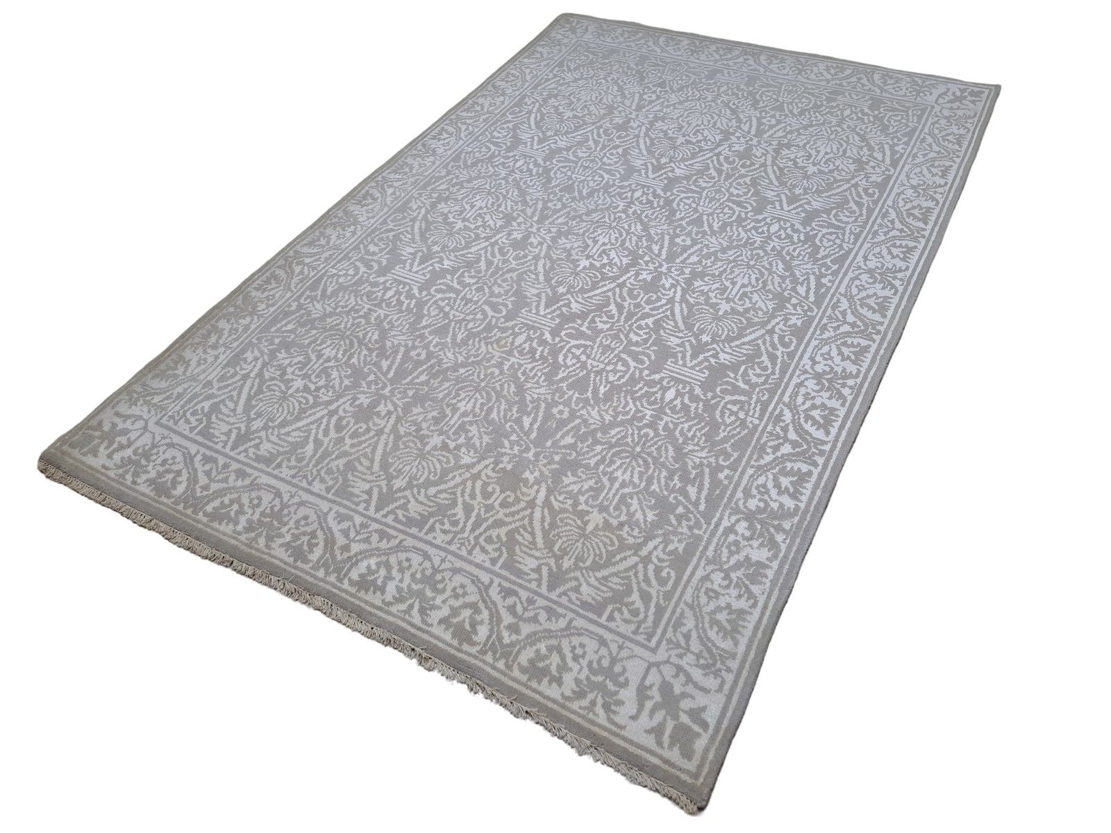 5.6x8 Ft New Hand Knotted Silk Rug. Living Room Carpet. Custom Size Available photo Textiles