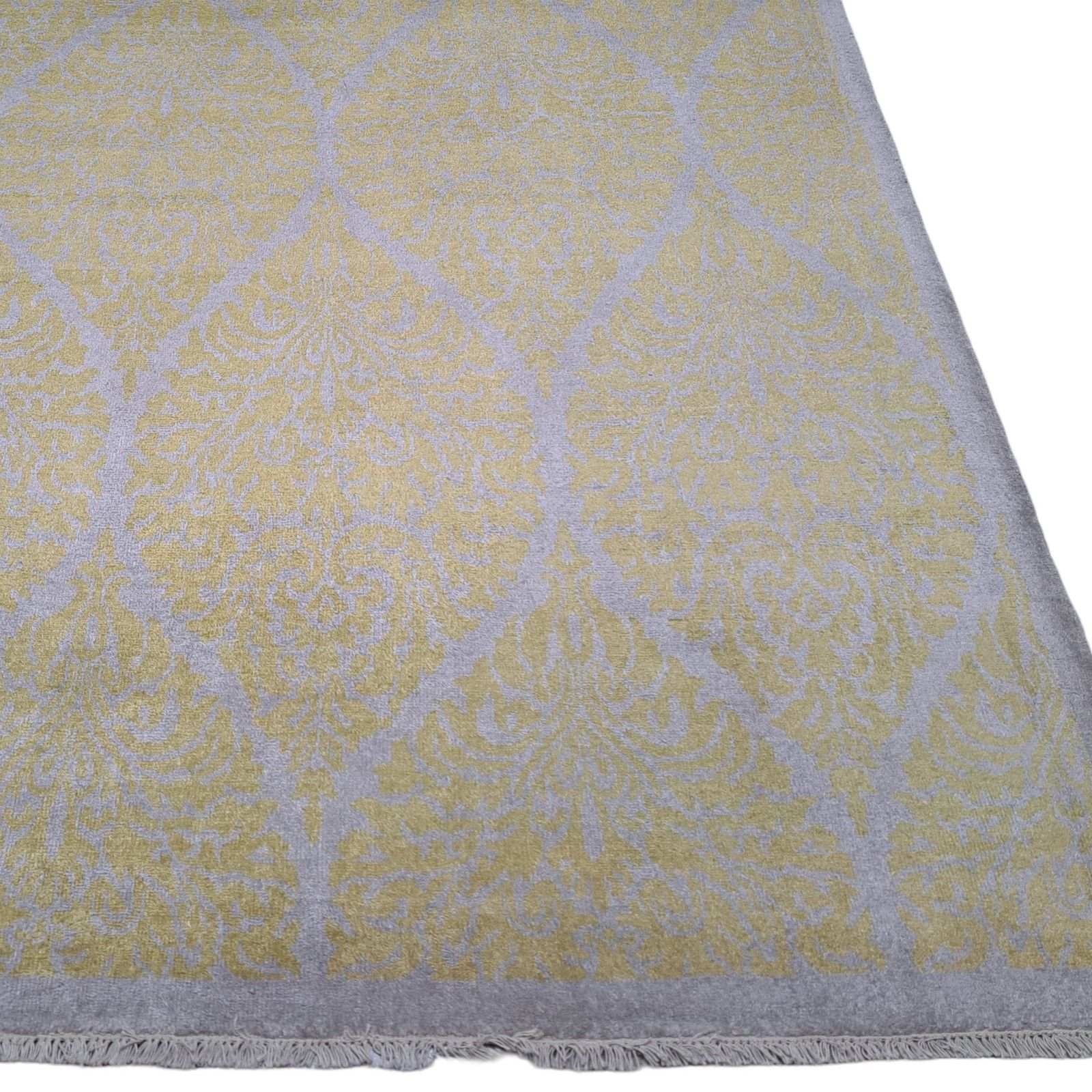 5.6x8 Ft Pure Silk Handmade Rug. Hand Knotted Carpet For Modern Living Room photo 1050.0