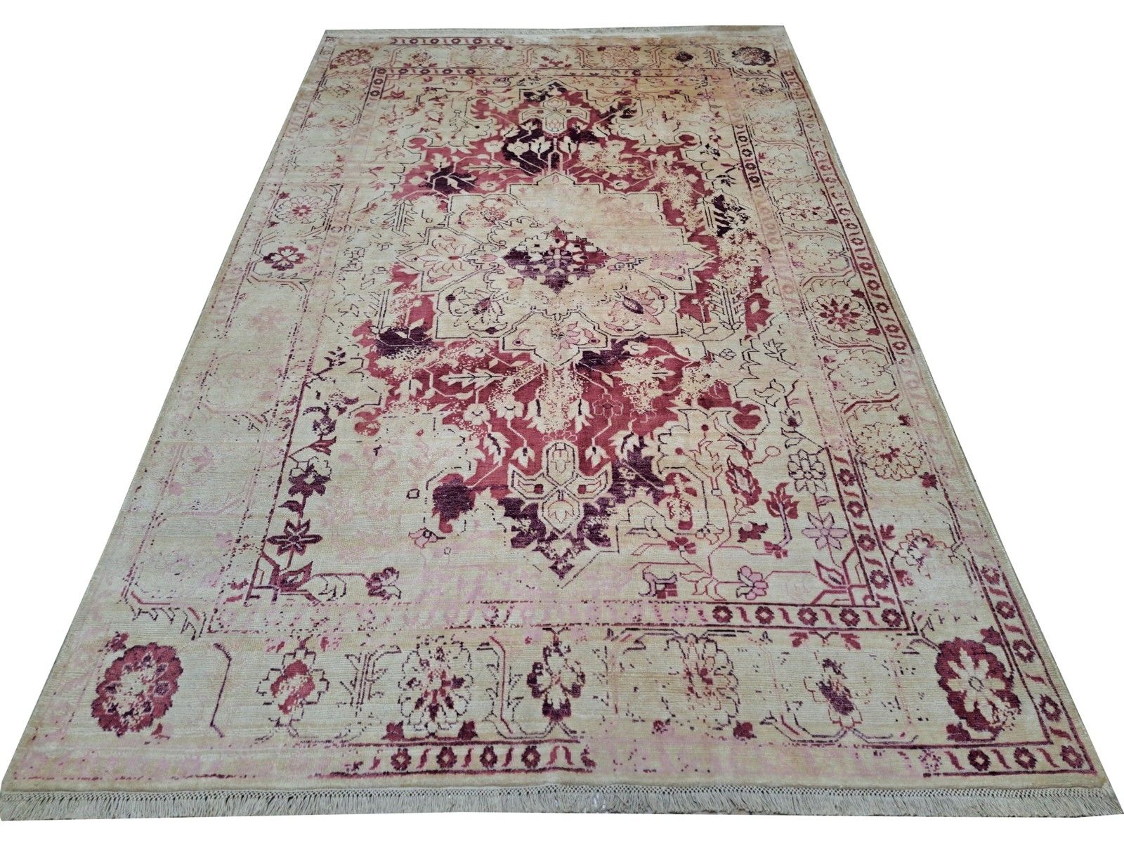 6x9 Ft Hand Knotted Area Rug Made Of 100% Silk. Contemporary Living Room Carpet