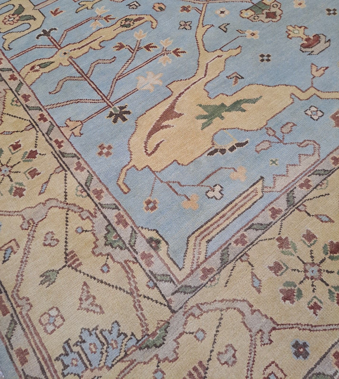 8x10 Ft Brand New Handmade Oushak Style Rug. 100% Wool. Hand Knotted Carpet photo for sale