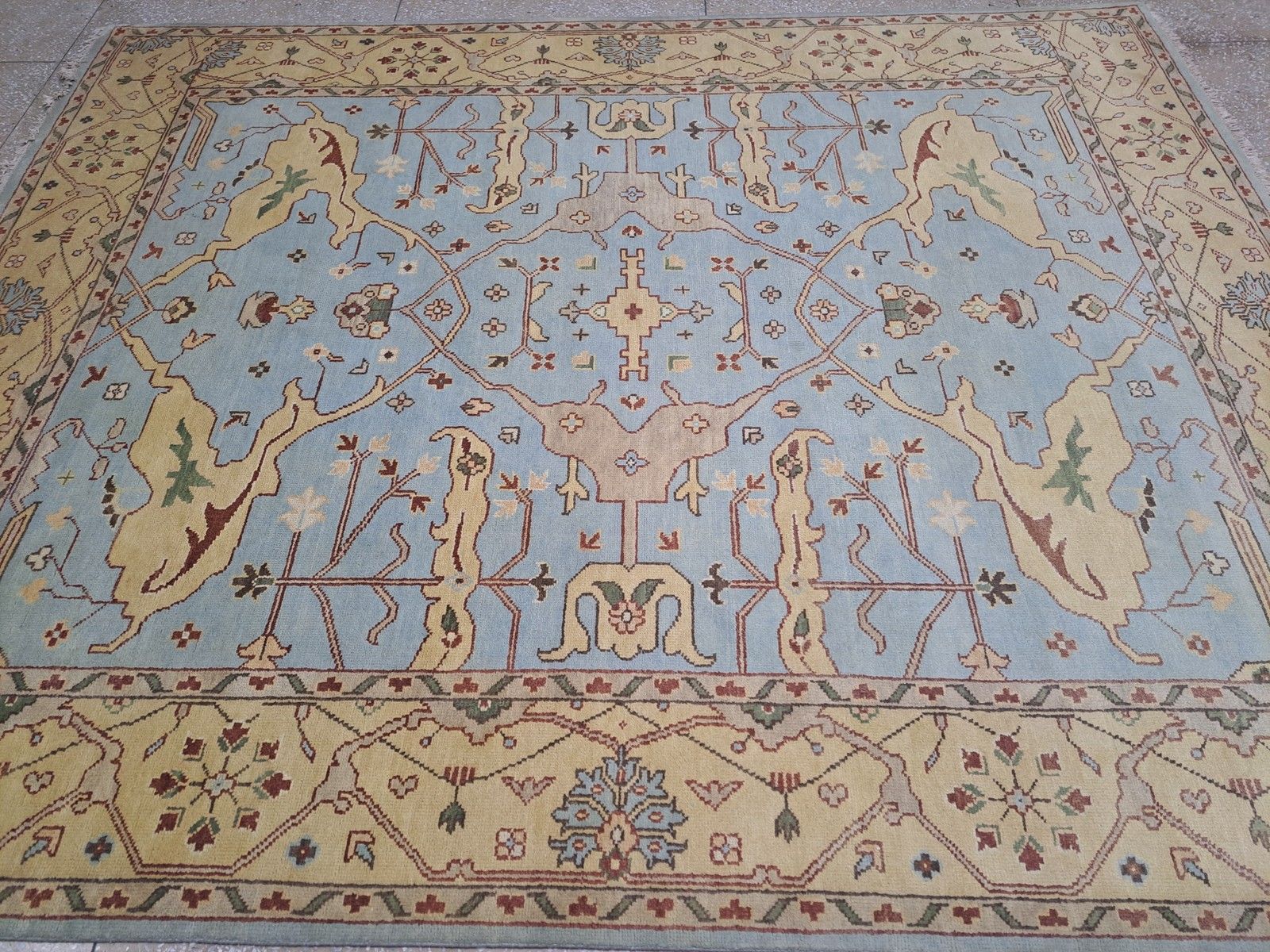 8x10 Ft Brand New Handmade Oushak Style Rug. 100% Wool. Hand Knotted Carpet photo Textiles