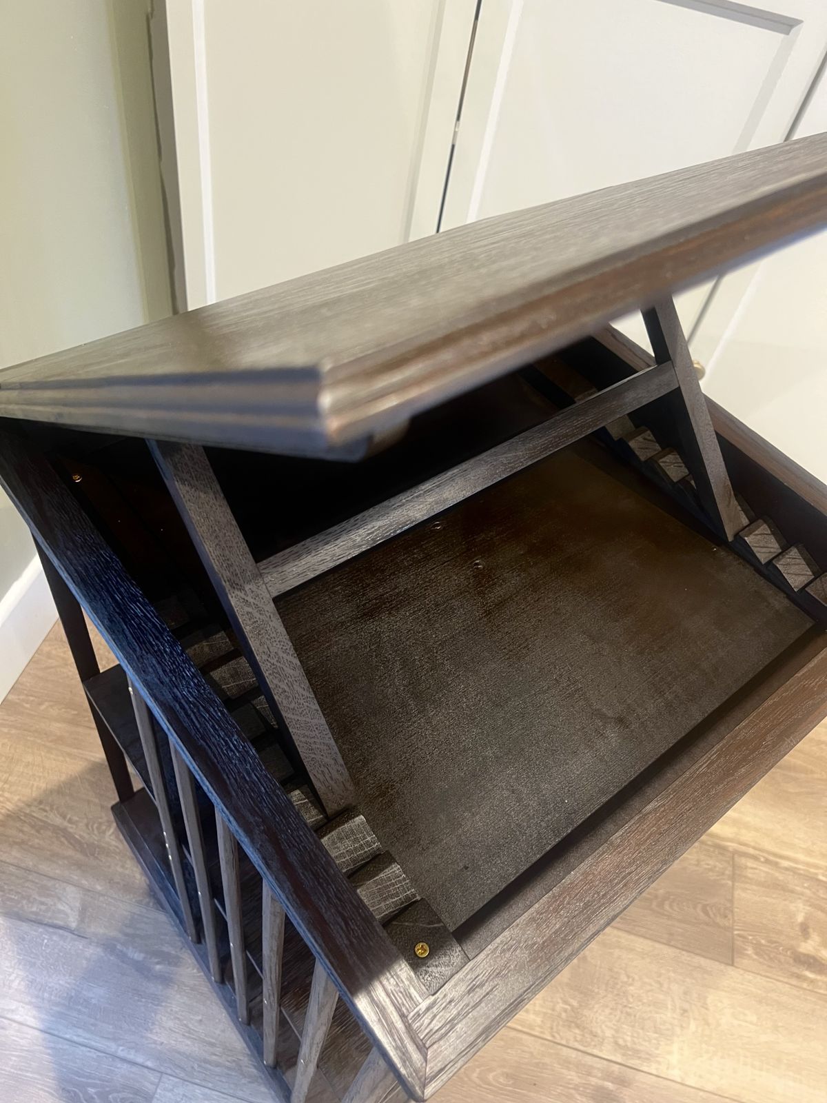 Antique Eary 20th Century Revolving Bookcase With Lifting Top photo vinterior