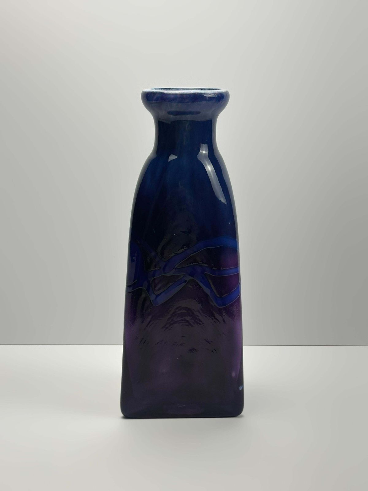 Postmodern Art Glass Vase By Colin Terris For Caithness, Scotland, 1990s photo vintage