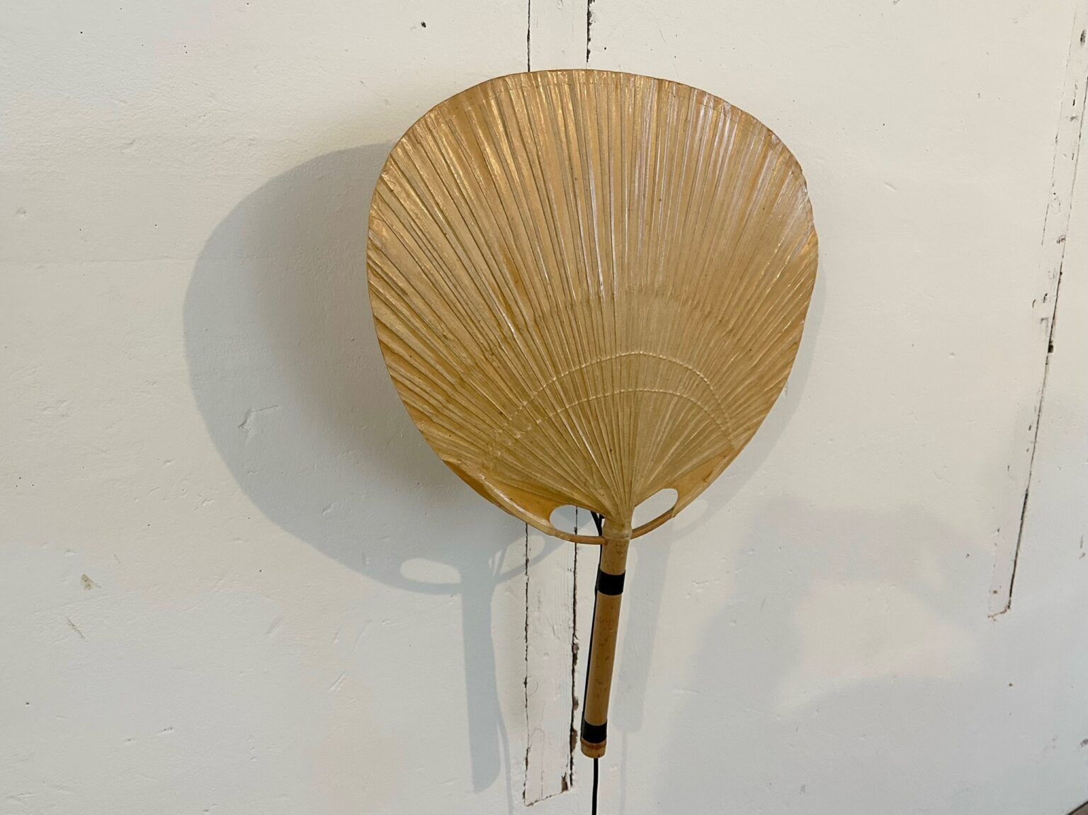 Ingo Maurer Uchiwa III Wall Lamps, M Design 1973 photo vintage