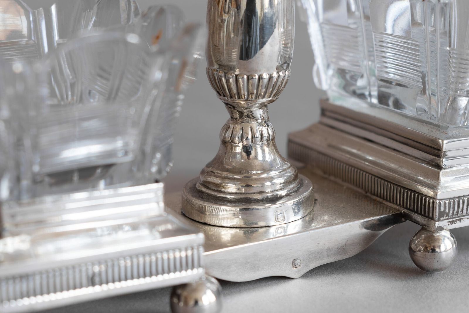 Pair Of Open Salts, 1800s, Silver Plated photo 440.0