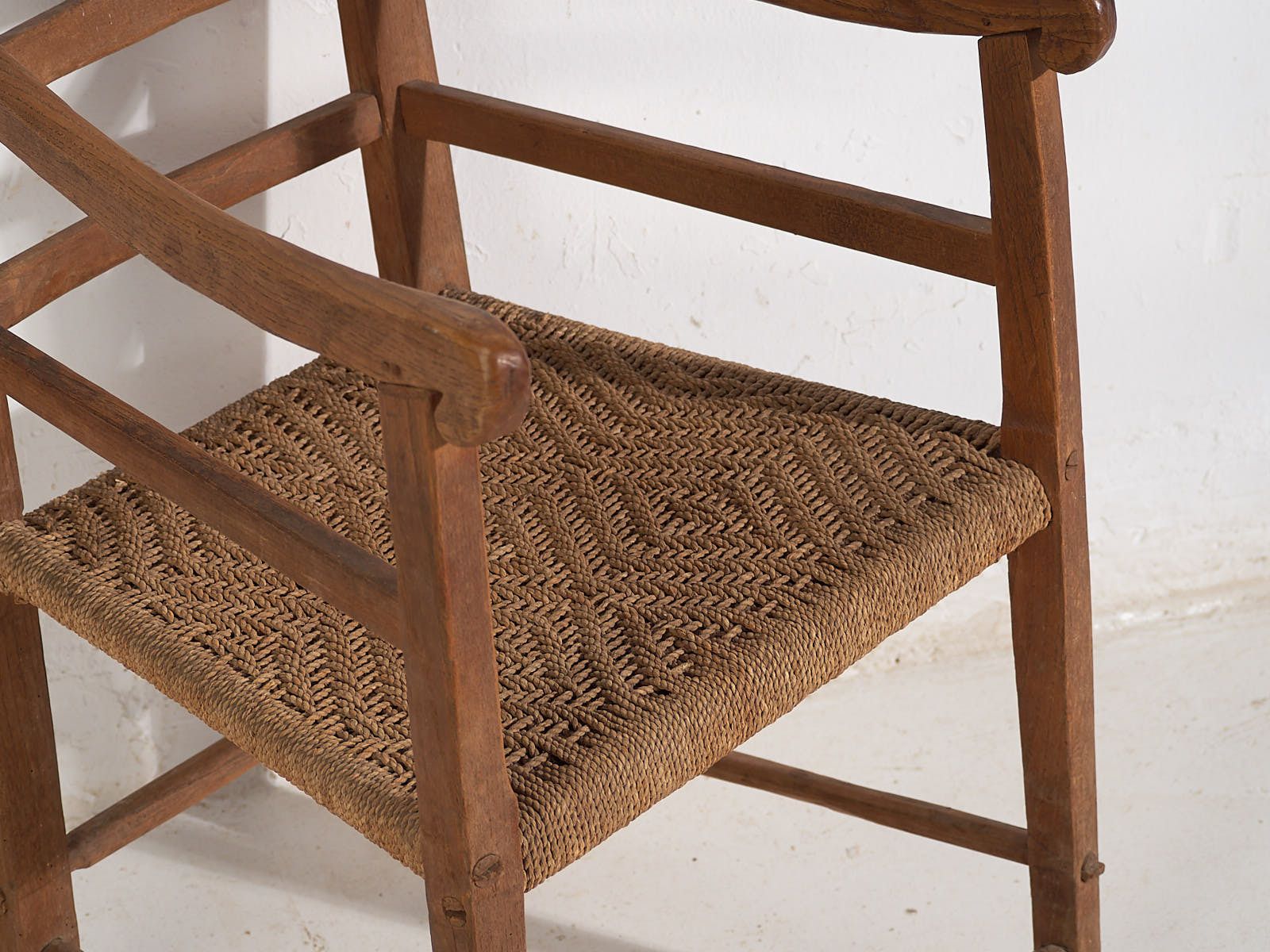 Antique Oak Armchairs (C.1900). Set Of 2 Pieces photo vintage