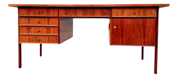 Danish Rosewood Desk In The Style Of Arne Vodder, 1960s