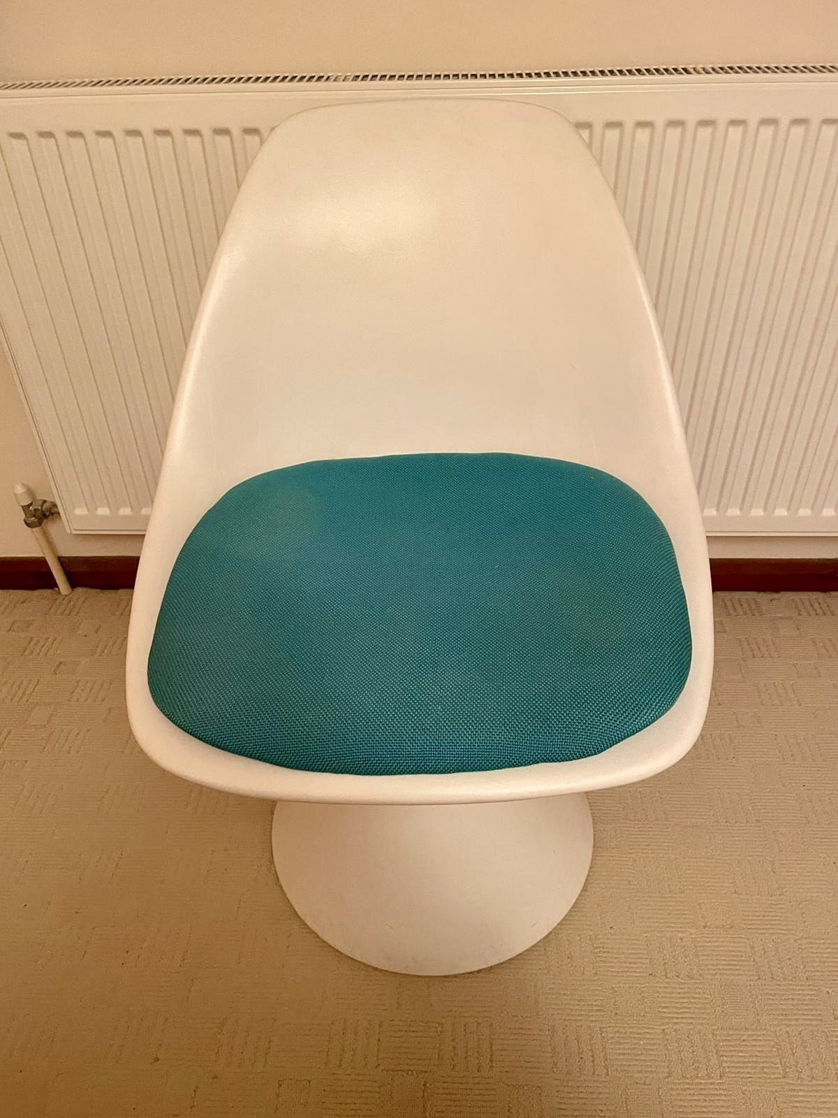 1966 Arkana Mushroom Chair With Turquoise Cushion photo furniture
