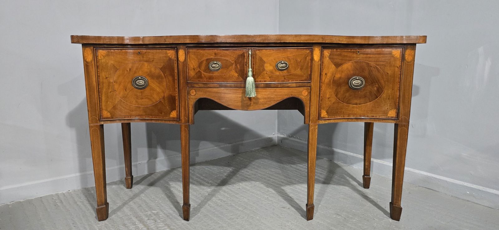 Superb Edwardian Mahogany Inlaid Sideboard photo furniture
