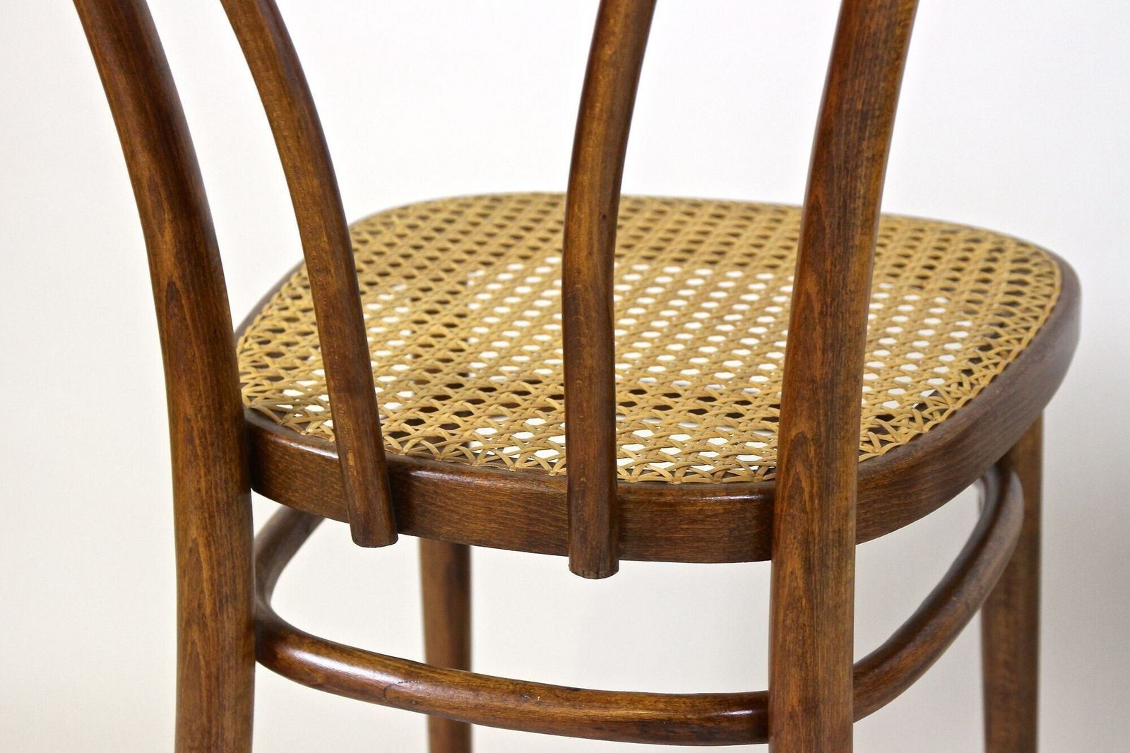 Set Of Two Art Nouveau Thonet Bentwood Chairs, Vienesse Mesh, At Ca. 1895 photo buy