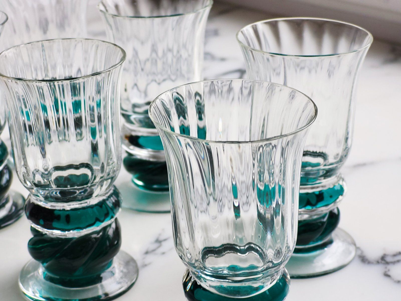 Mid Century Modern Italian Murano Glass Liqueur Glasses, 1960s, Set Of 6 photo 330.0