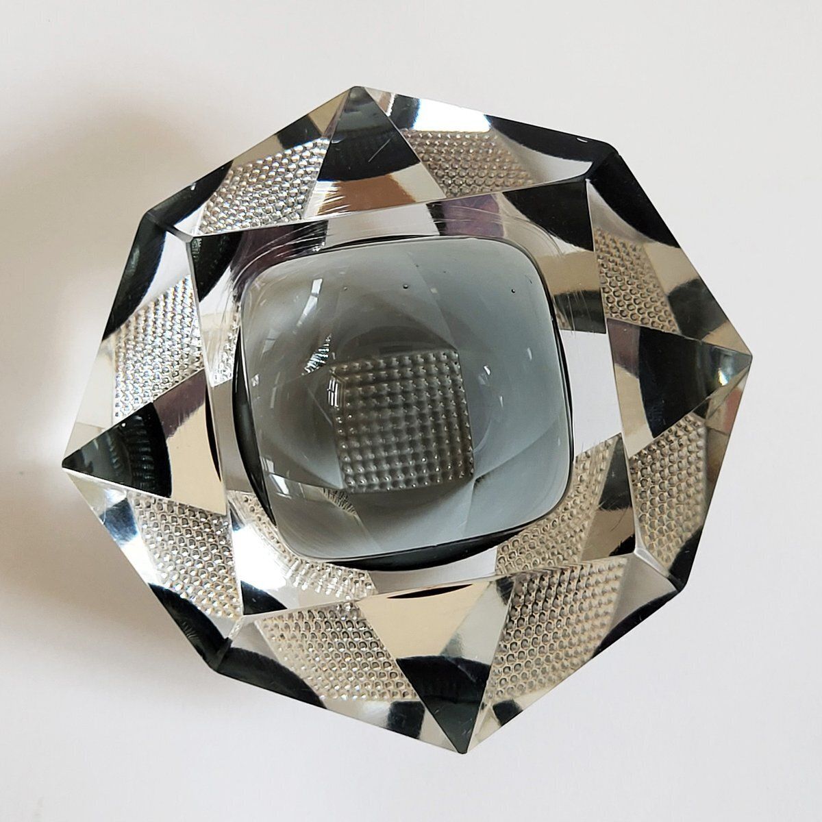 Mid Century Italian Murano Glass Bowl Attributed To Flavio Poli For Seguso, 1960s photo for sale