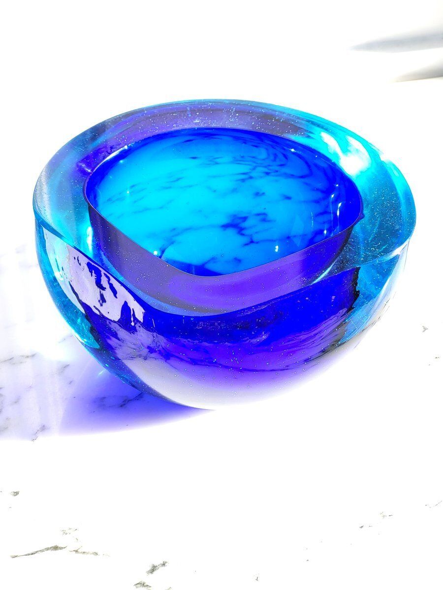 Large Mid Century Murano Glass Catch All Attributed To Flavio Poli For Seguso, 1960s