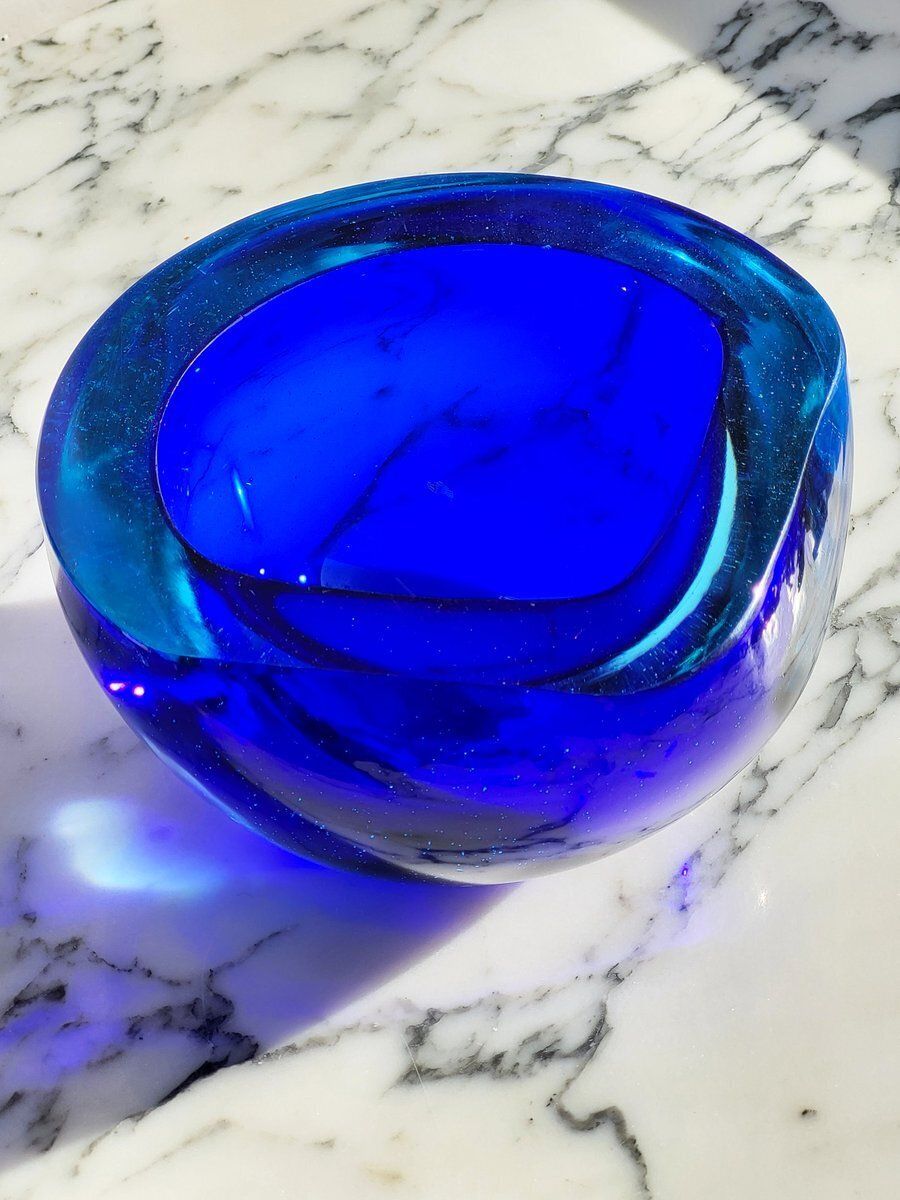 Large Mid Century Murano Glass Catch All Attributed To Flavio Poli For Seguso, 1960s photo 867.0