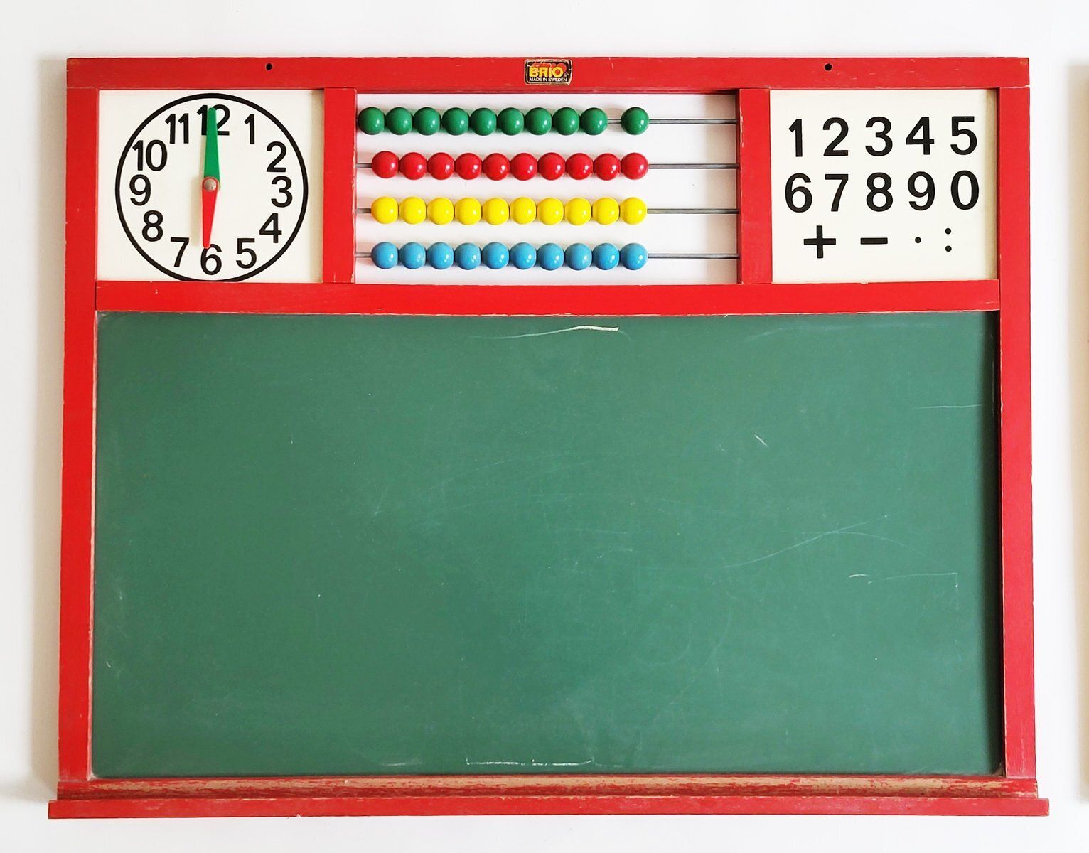 Mid Century Swedish School Board From Brio, 1950s