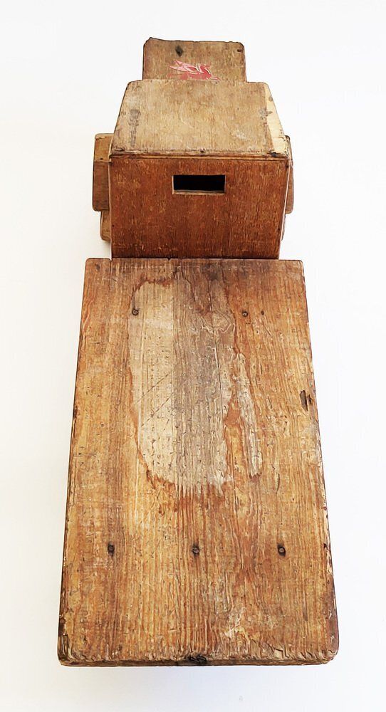 Antique Handmade Wooden Toy Truck, 1940s photo Home Decor