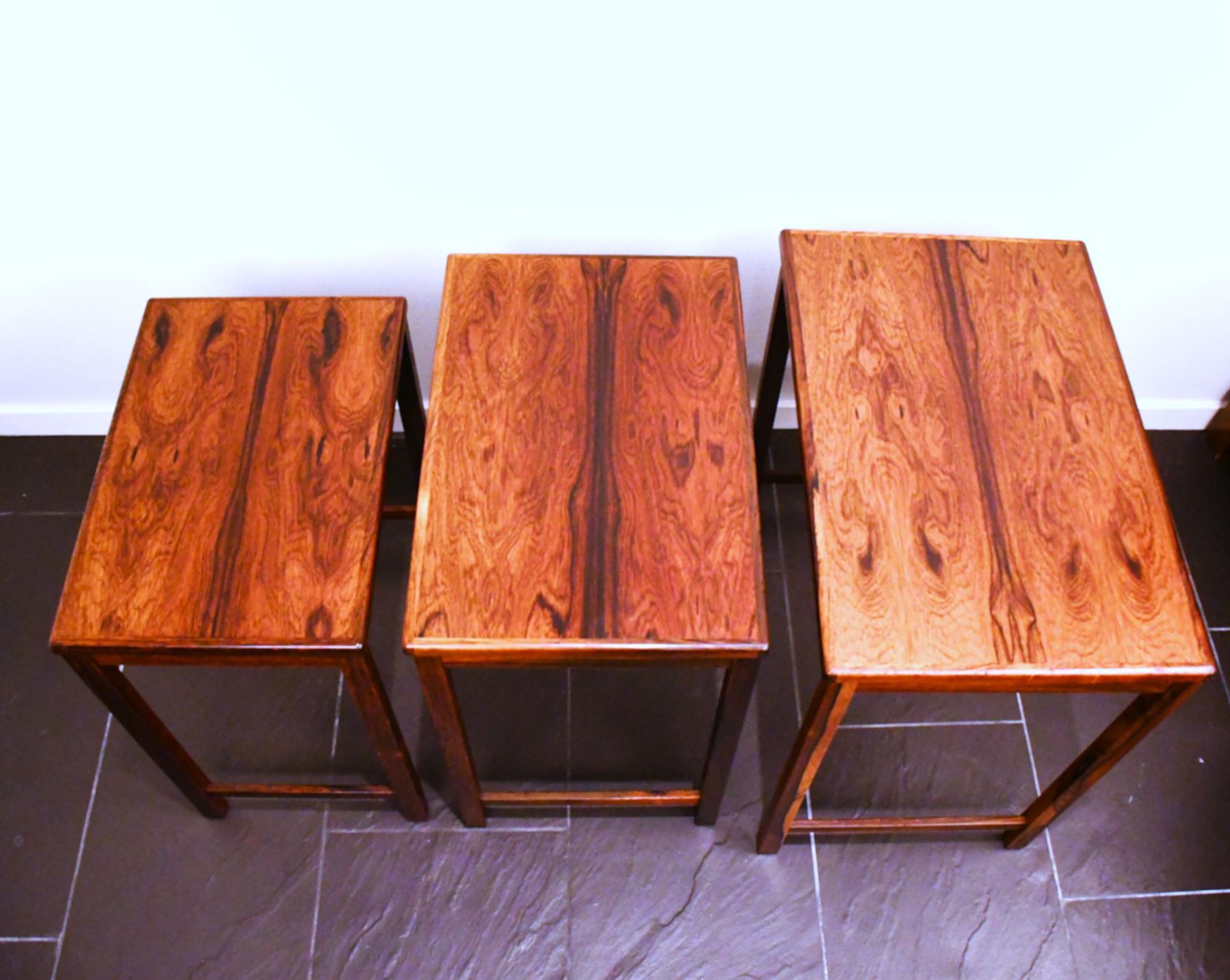 Swedish Rosewood Nesting Table, 1960s, Set Of 3 photo furniture