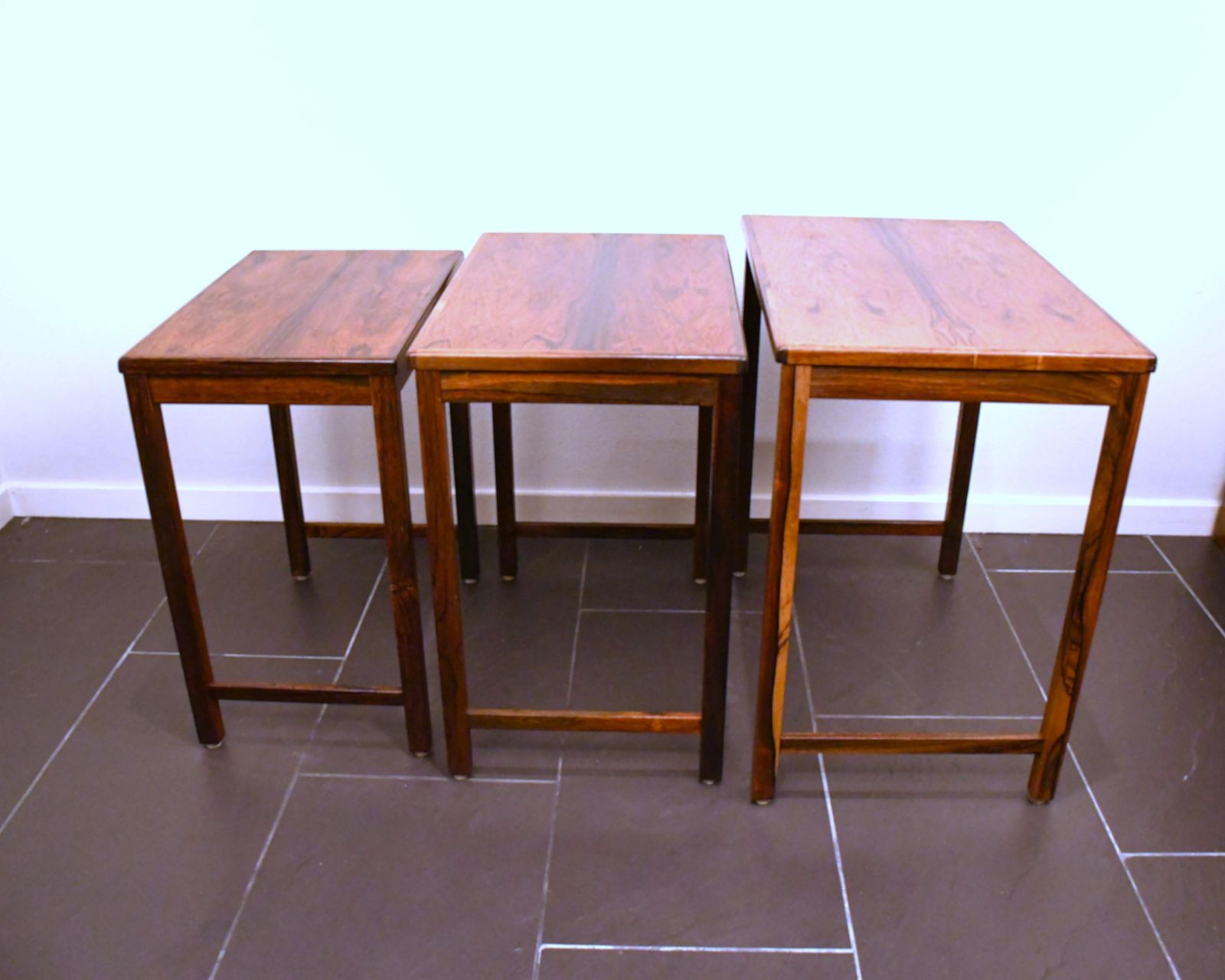 Furniture Swedish Rosewood Nesting Table, 1960s, Set Of 3 photo