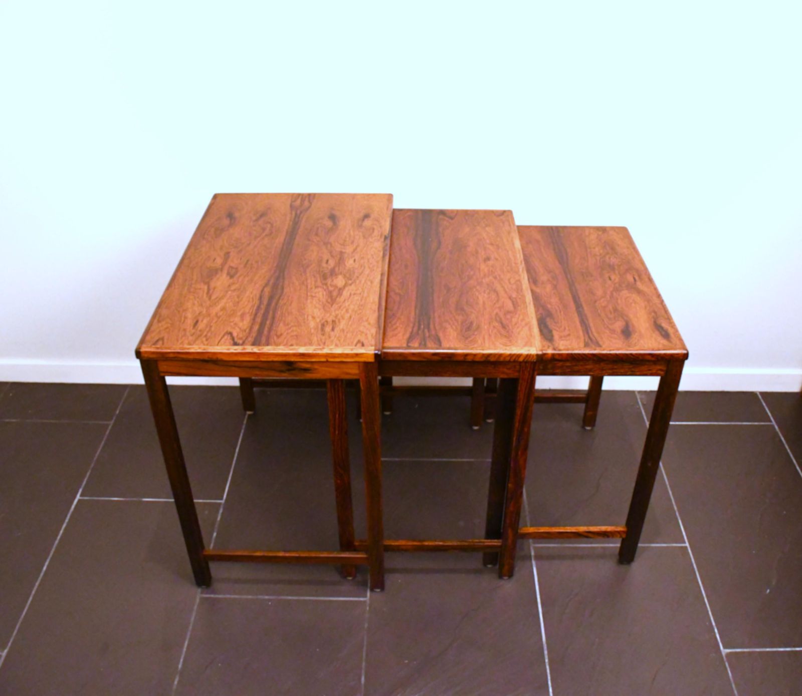 1929.0 Swedish Rosewood Nesting Table, 1960s, Set Of 3 photo