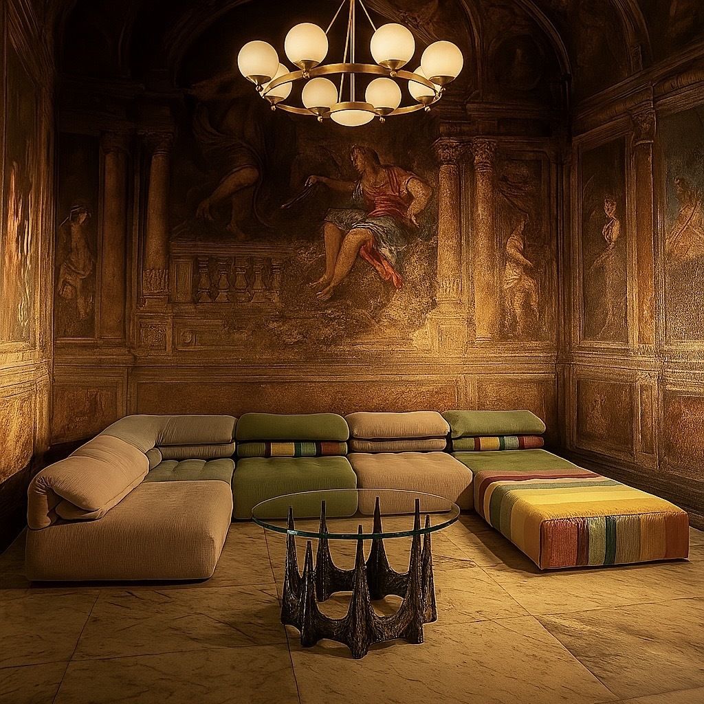 Modular Sofa "Voyage Immobile" By Studio Roche Bobois X Kenzo photo furniture