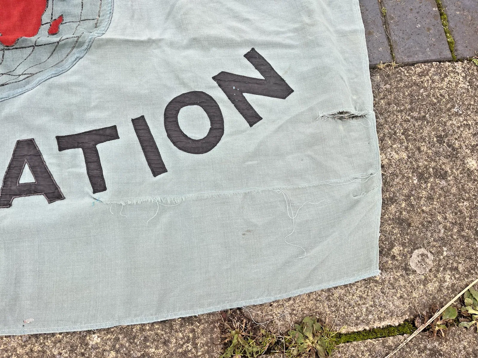 photo furniture 10' Antique Original World War 2 Wwii Raf Royal Air Force Association Linen Flag