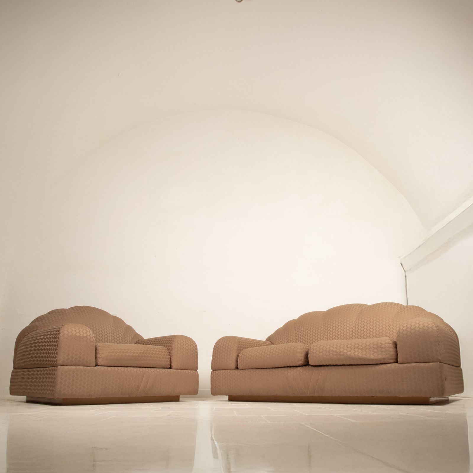 photo buy Alain Delon Armchair And Sofa For Maison Jansen