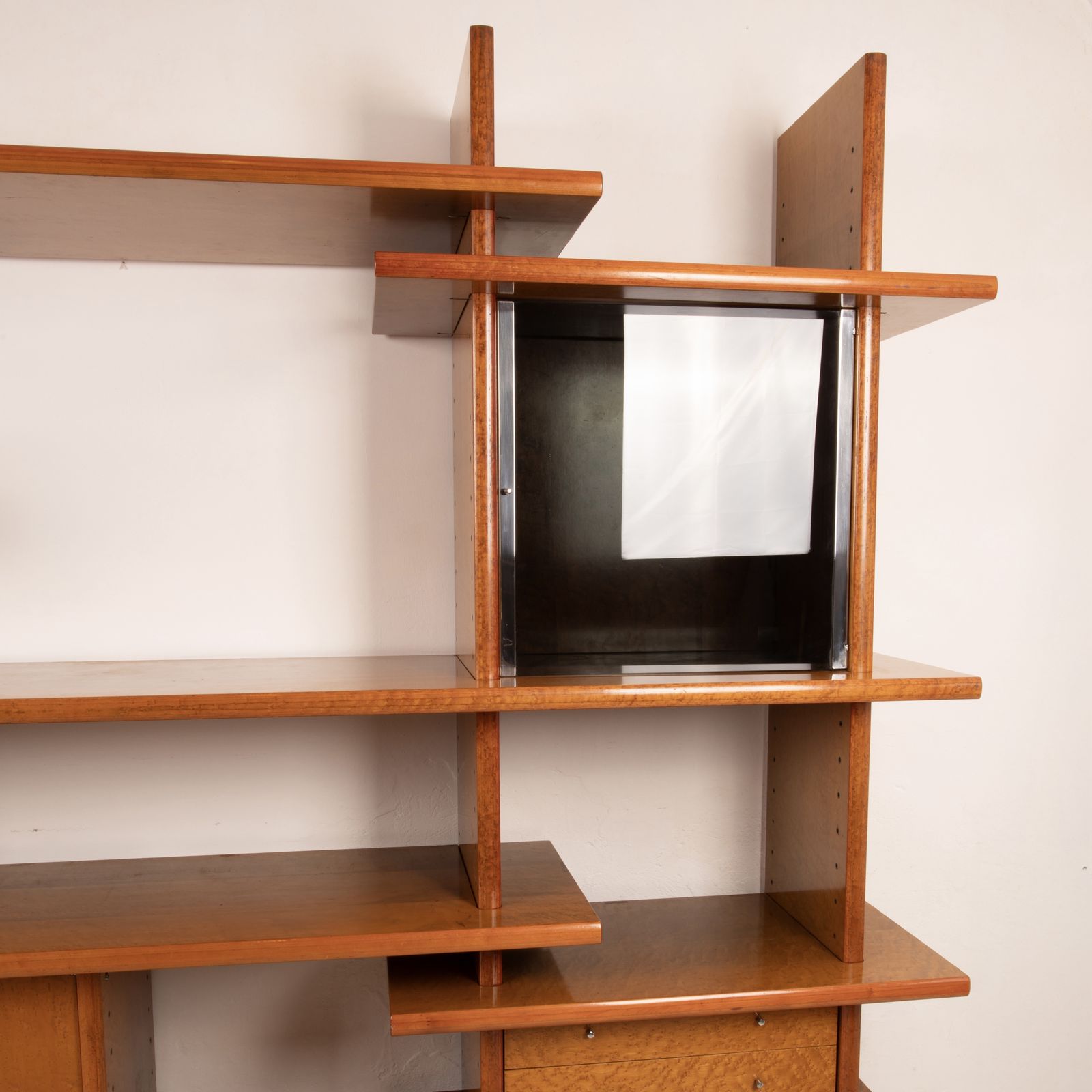 photo vintage Crossing Bookcase By Giovanni Offredi For Saporiti, 1970s