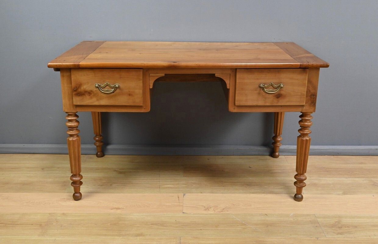 photo buy Cherrywood Writing Desk, Louis Philippe Style – Late 19th Century