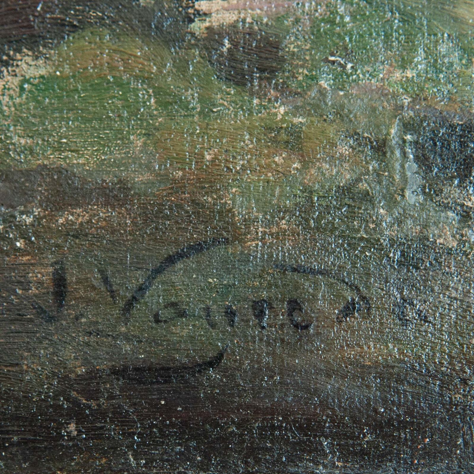 Vrouwen Wassen Bij De Rivieroever – Joaquim Vayreda Y Vila   Barbizon School photo Kunst