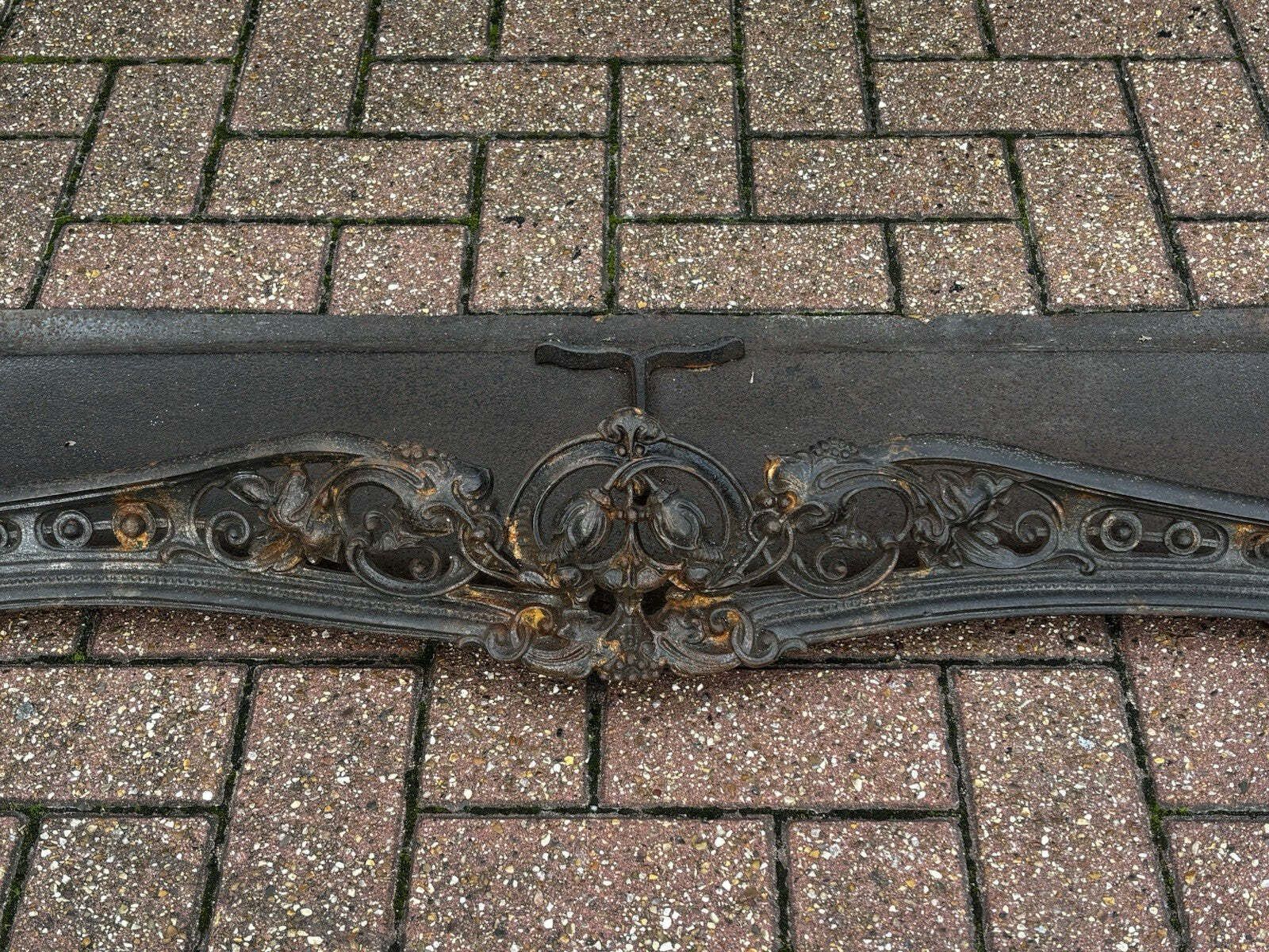 Victorian Cast Iron Fender, Mid 20th Century photo for sale