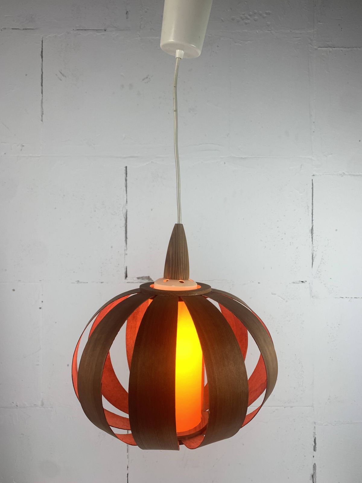 Midcentury Space Age Ufo Mushroom Pendant, Style Of Hans Agne Jakobsson photo vintage