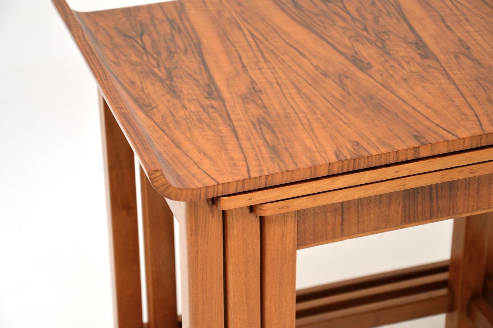 Art Deco Figured Walnut Nest Of Tables photo buy