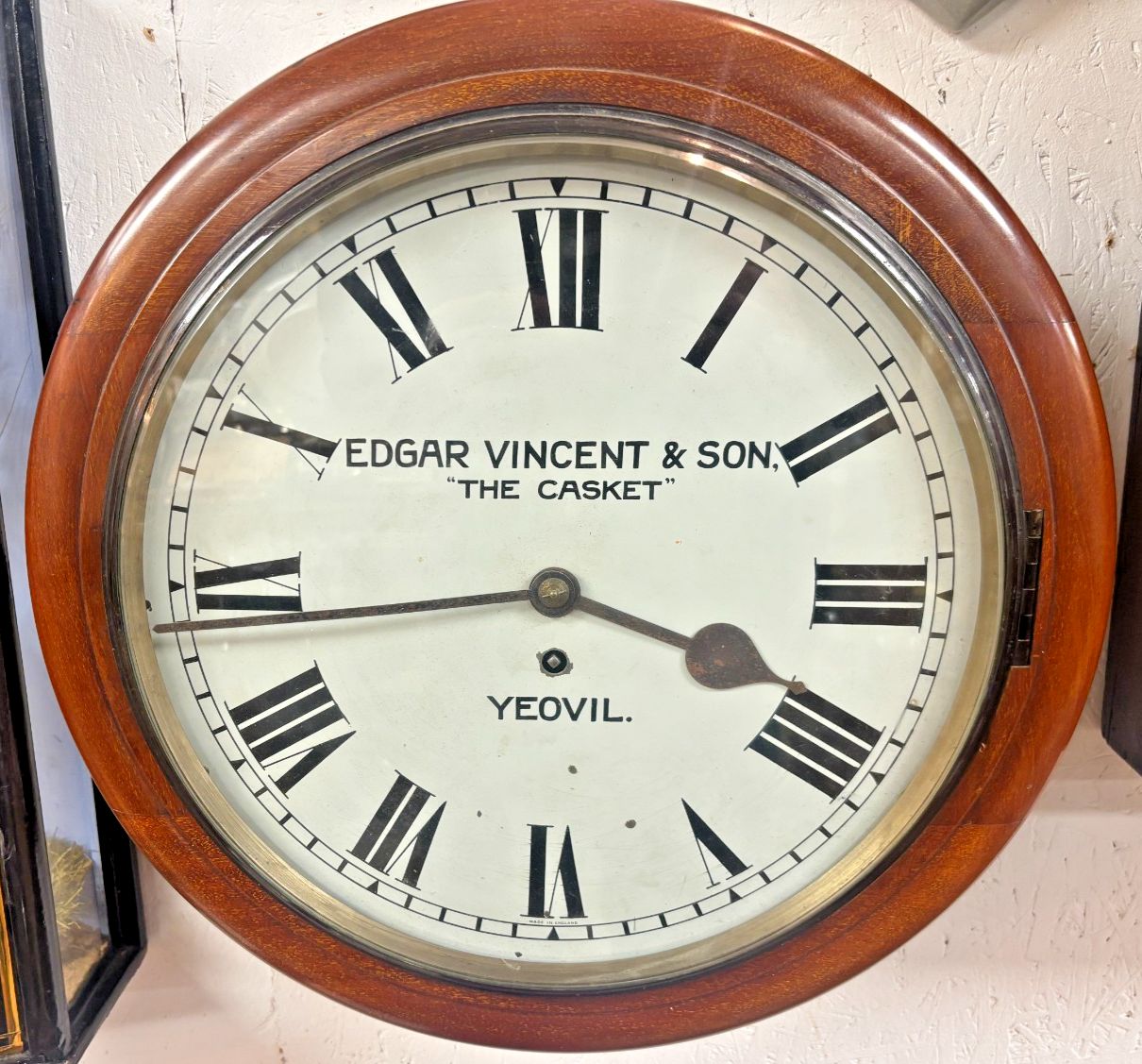 Early 20th Century Edgar Vincent & Sons 'The Casket' Yeovil Wall Clock