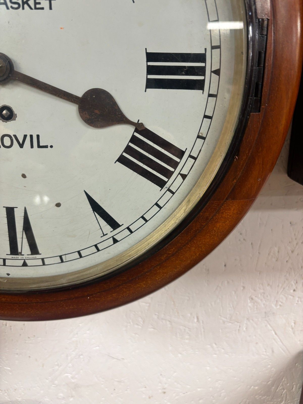 Early 20th Century Edgar Vincent & Sons 'The Casket' Yeovil Wall Clock photo 495.0