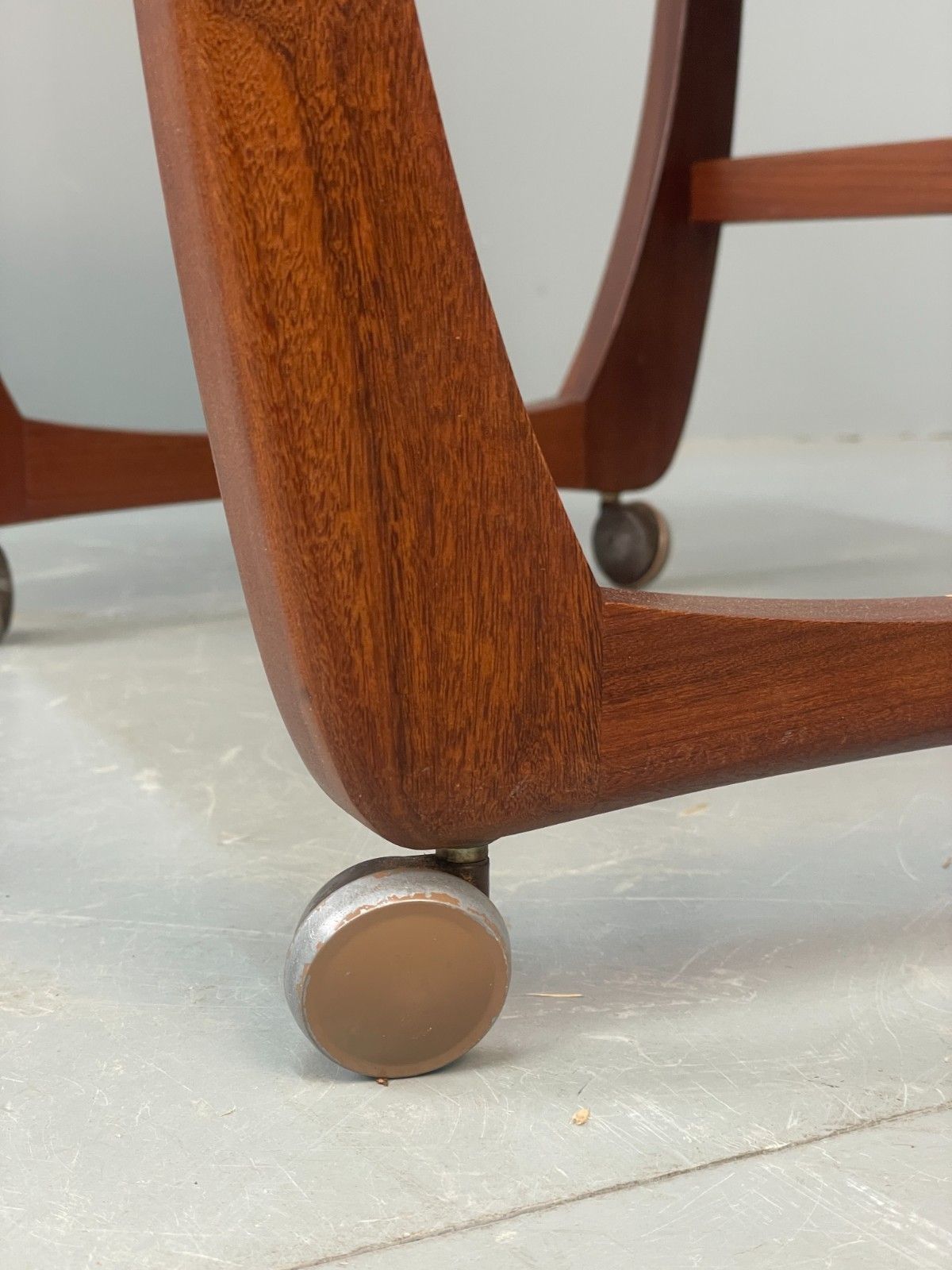 Vintage Teak Side Table On Castors 1970s Mid Century Modern Eb10678 Mwoo photo vintage