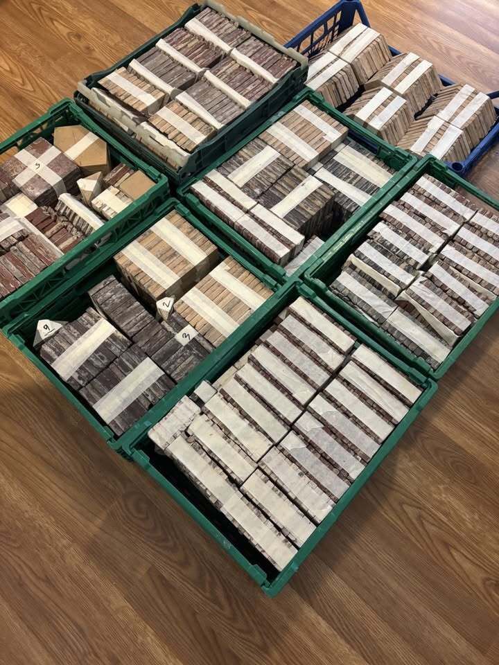 A Beautiful Victorian Floor Tiles Flooring Reclaimed Salvaged Apprx 5 M2 photo buy