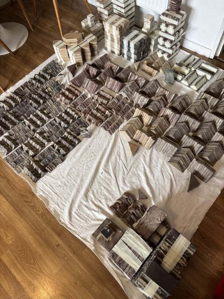 A Beautiful Victorian Floor Tiles Flooring Reclaimed Salvaged Apprx 5 M2 photo vintage