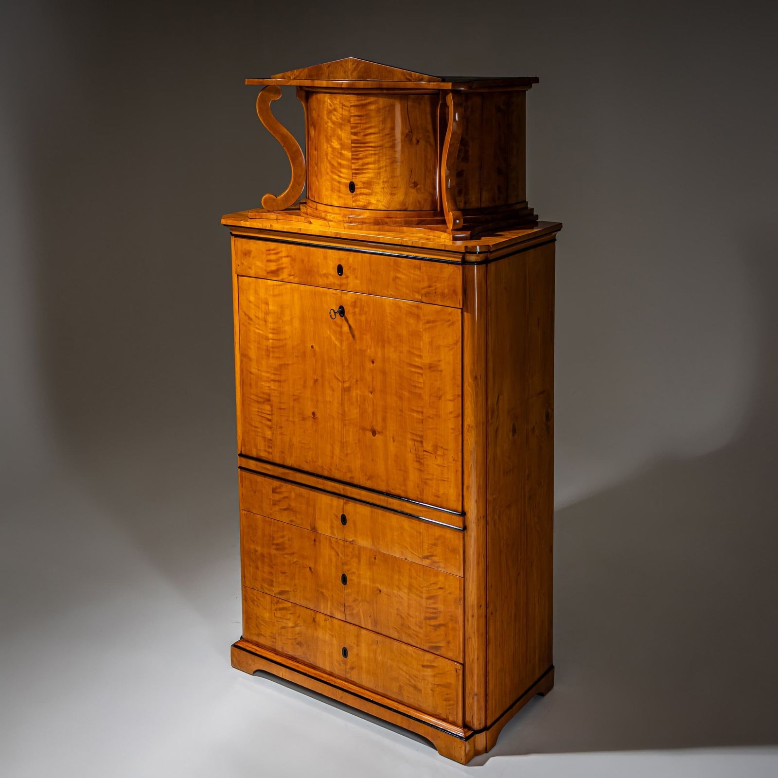 Biedermeier Secretary Desk In Birch, Germany, Circa 1830 photo buy