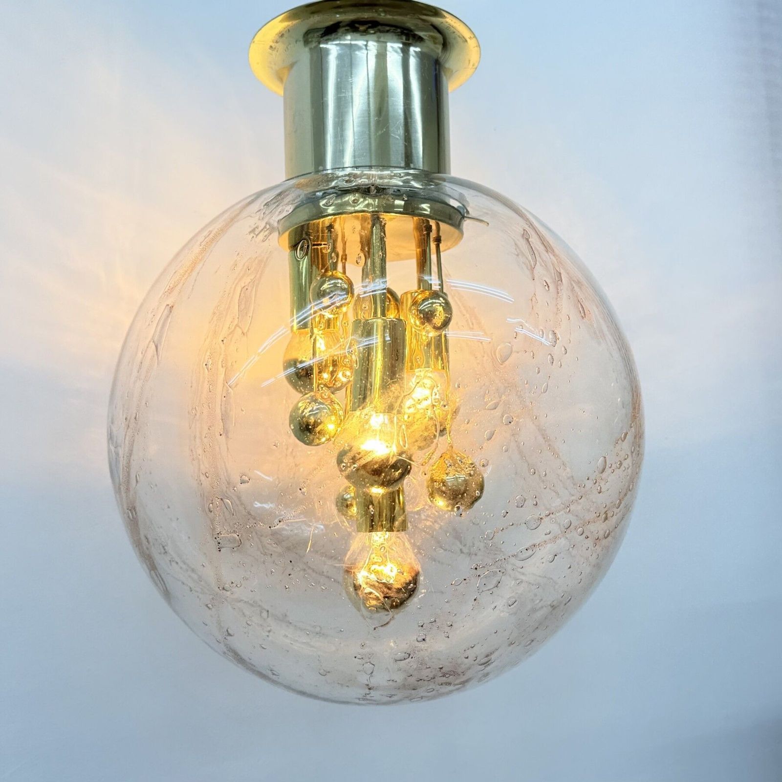 Doria Leuchten Glazen Plafondlamp Grote Bol, Jaren 1970 photo 930.0