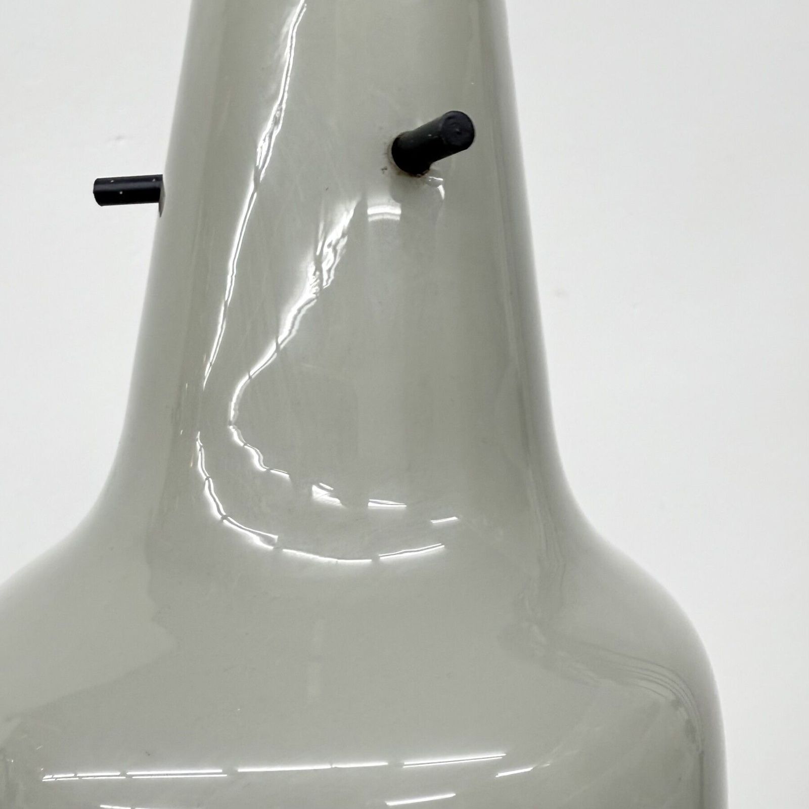 Mid Century Grijze Glazen Hanglamp, Ca. Jaren 1960, Scandinavisch photo buy