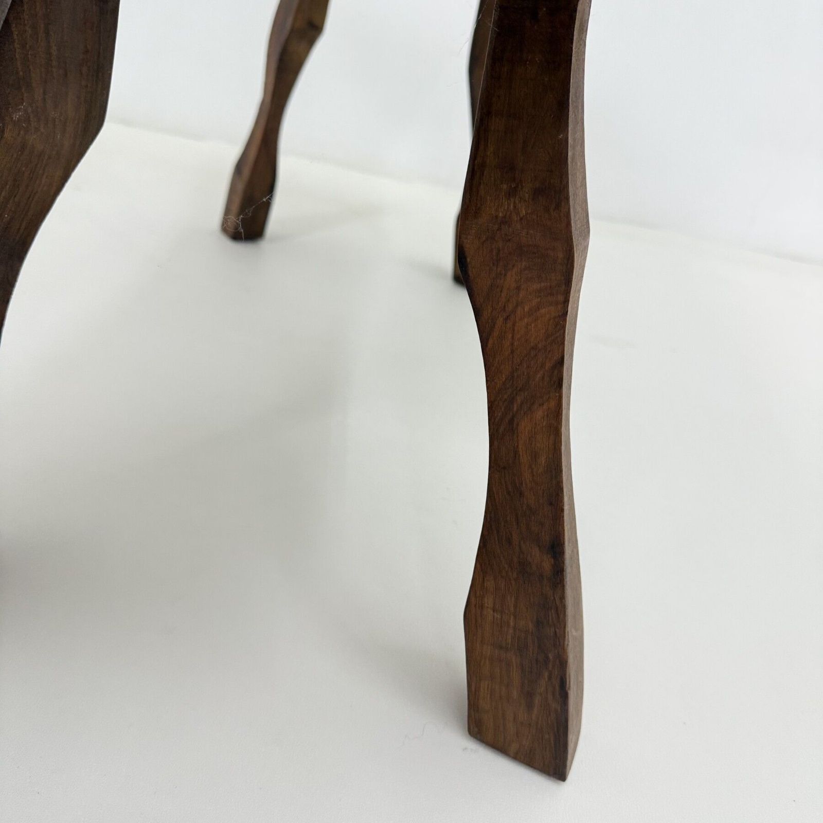 Brutalistisch Massief Houten Bijzettafel, Jaren 1970 photo 465.0